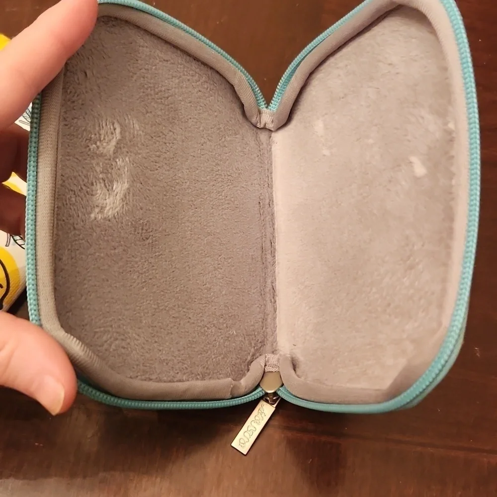 Ipsy Lemon Makeup Bag small bag and mosso bag